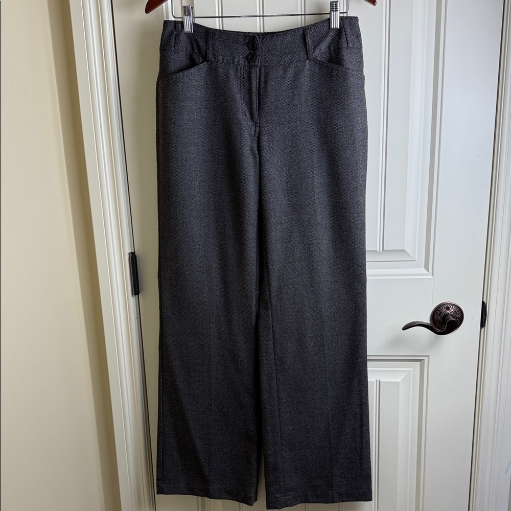 George Brown Wide-Leg Tweed Trousers Women's Size 8